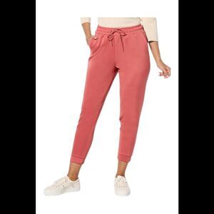 Joy Collection Women's Luxe Performance Scuba Stretch Chic Jogger Rose - Regular
